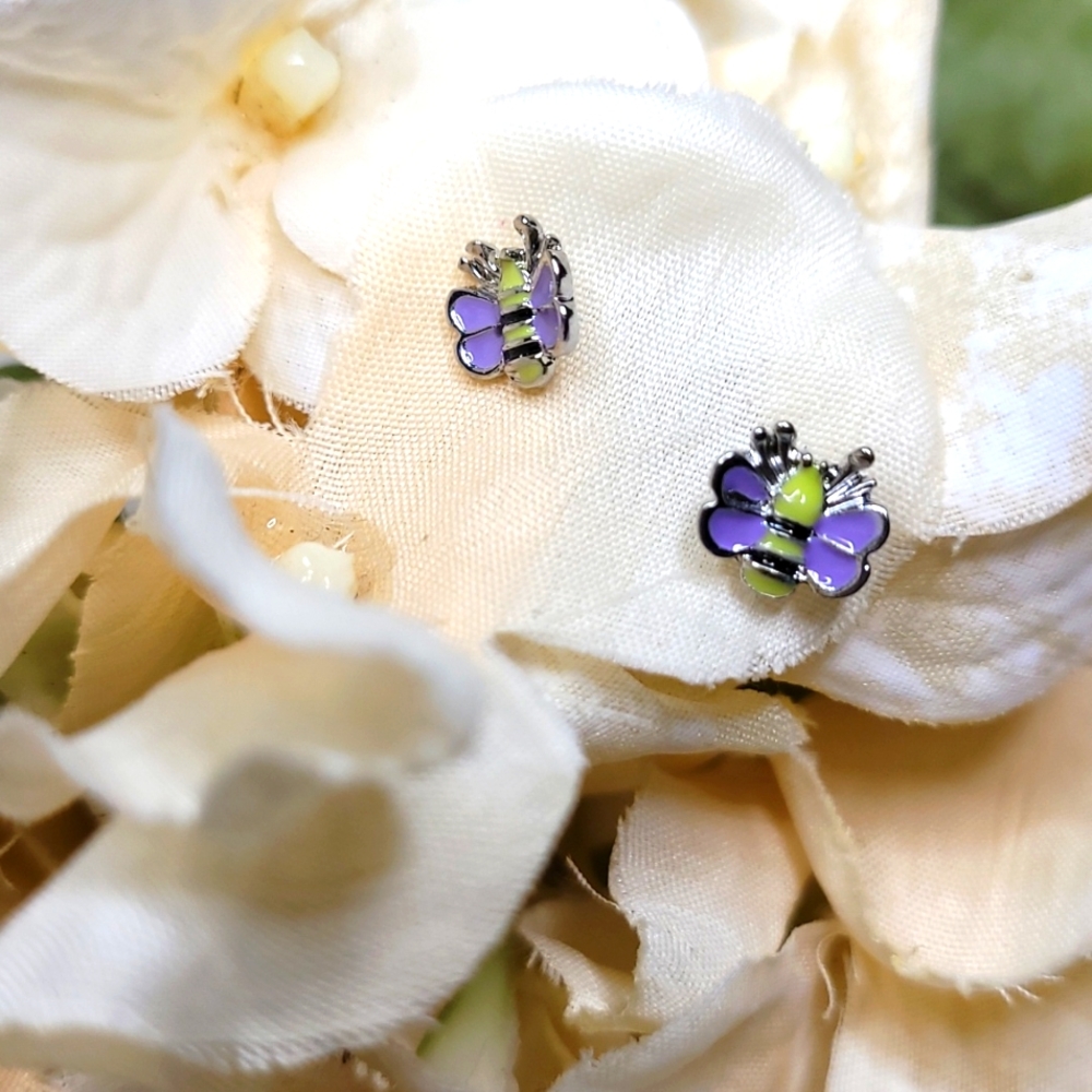 💍 small butterflies earrings